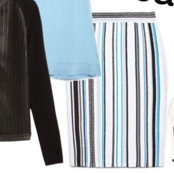 Etcetera Striped Knit Skirt, NWT - Perfect for Travel - Picture 4 of 4